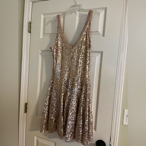 Sequin gold GUESS DRESS Size 12